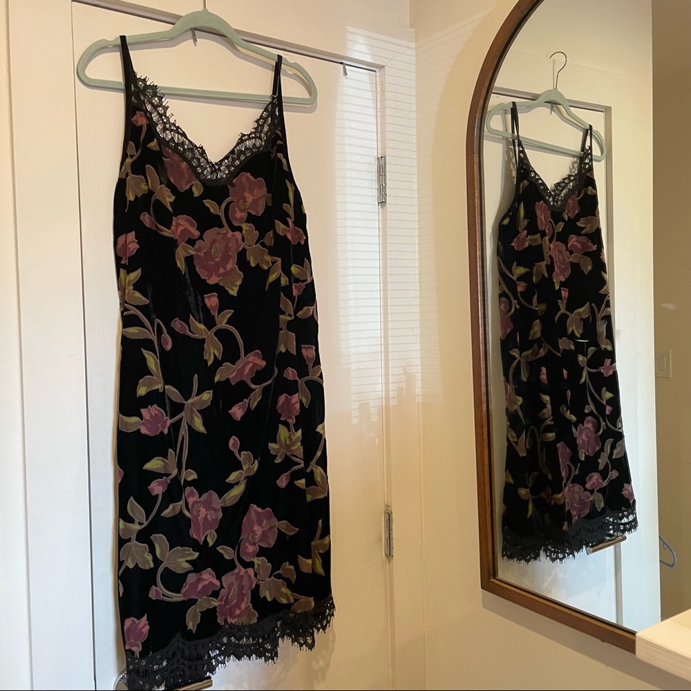 L Max Studio Velvet Burn Dress